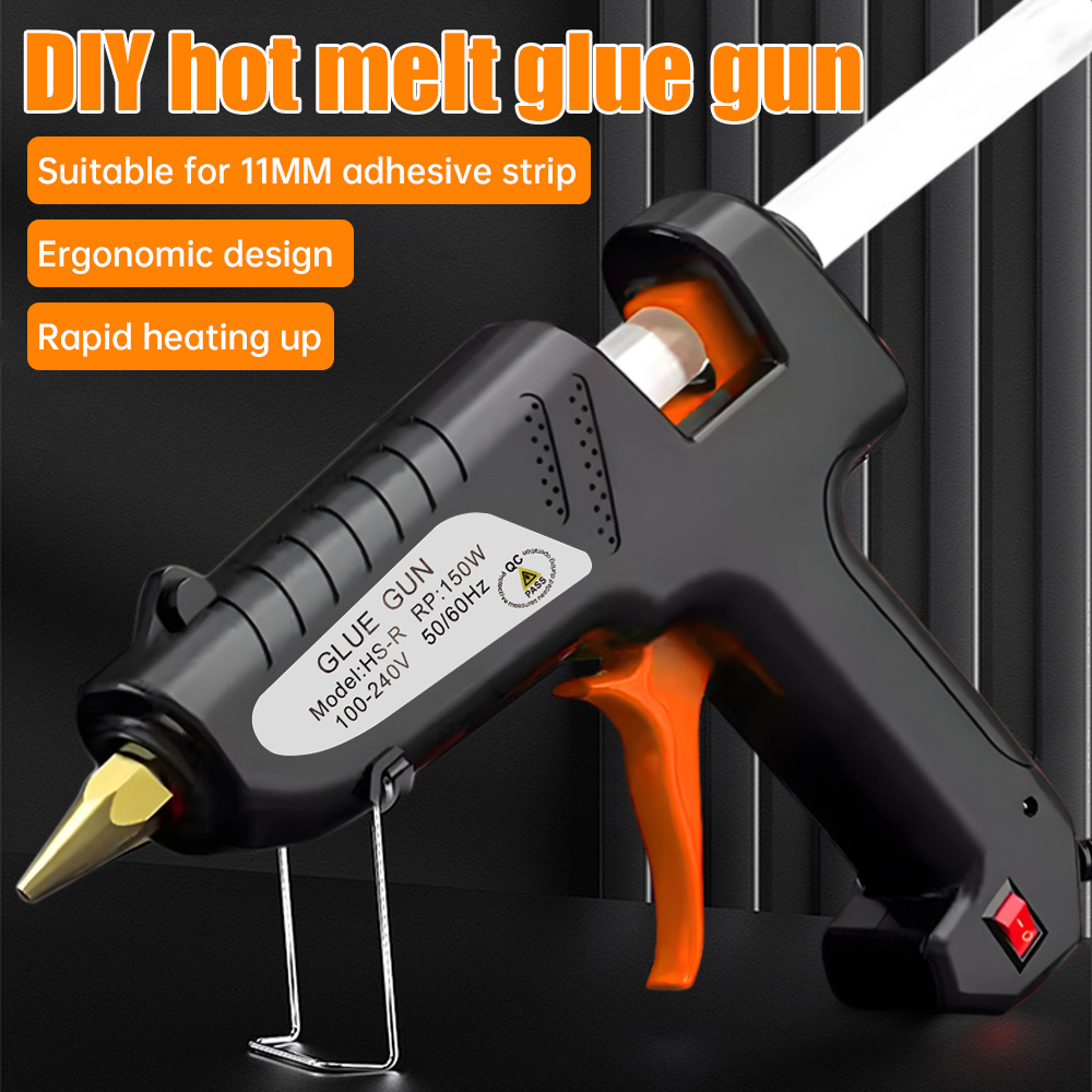 Hot Melt Glue Gun Cordless - Pistolet à colle chaude 150W, bâton