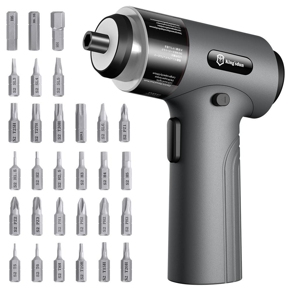 Electric Screwdriver Rechargeable Usb - Jeu de précision de tournevis électrique,