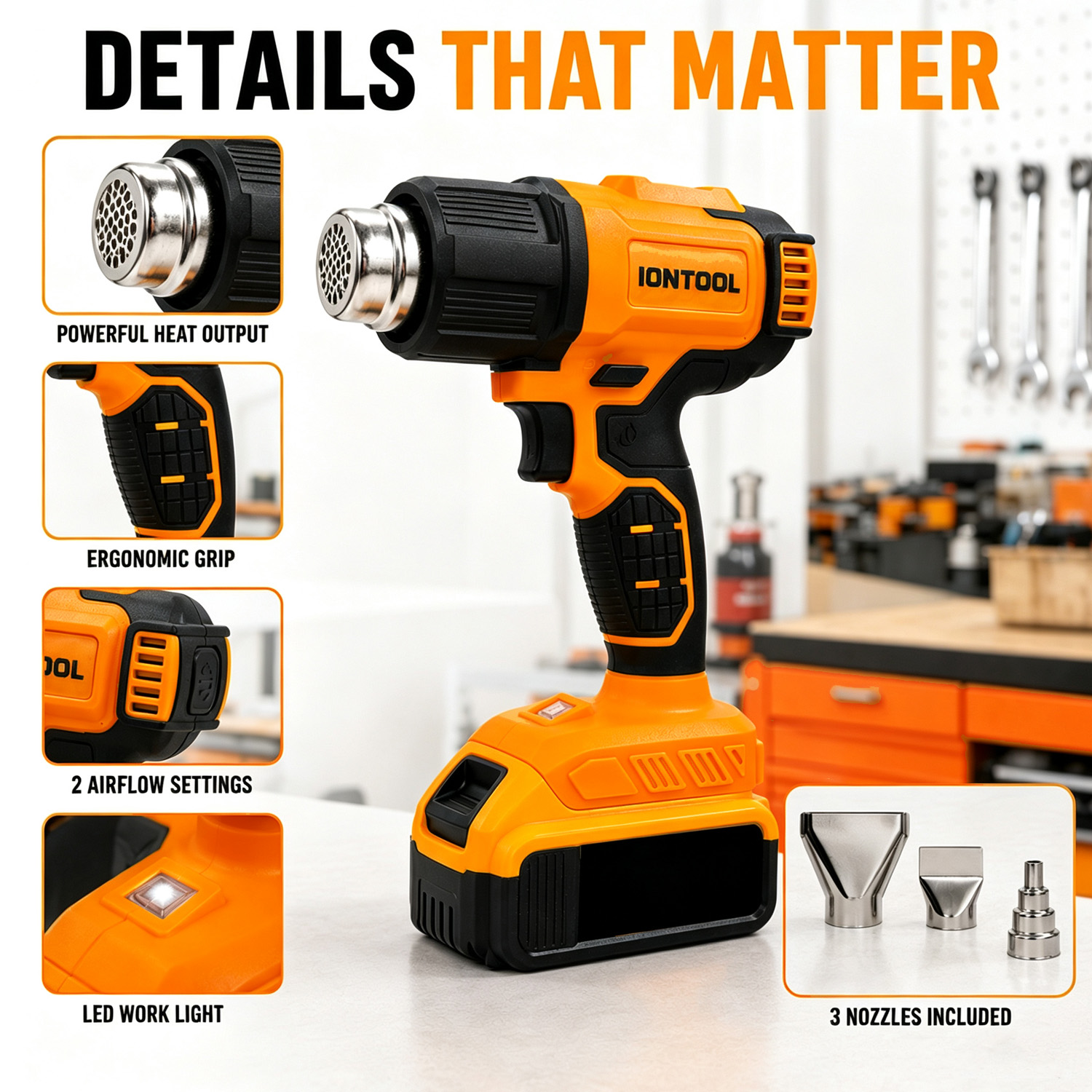 Pistolet thermique sans fil ja - Cordless Heat Gun For Shrink Tubing avis et prix