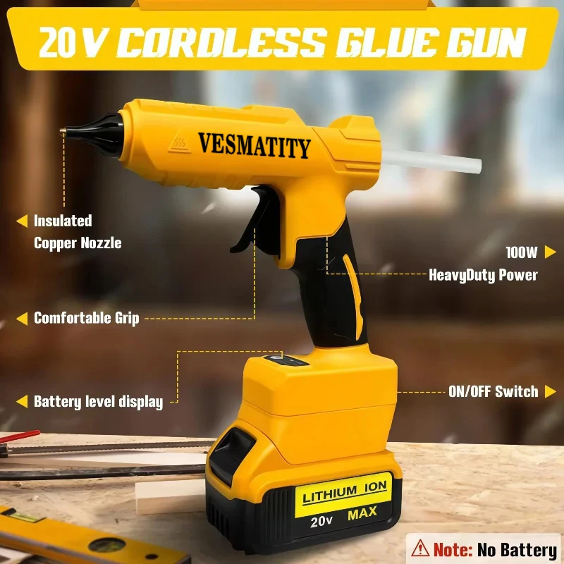 Pistolet à colle chaude électr - Hot Melt Glue Gun Cordless avis et prix