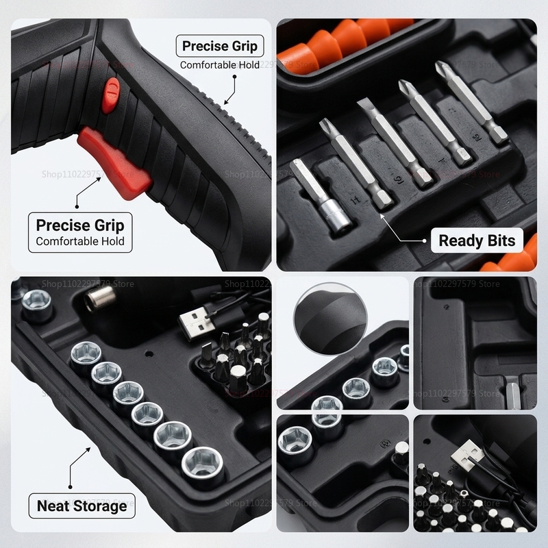 Ensemble de tournevis électriq - Electric Screwdriver Rechargeable Usb avis et prix