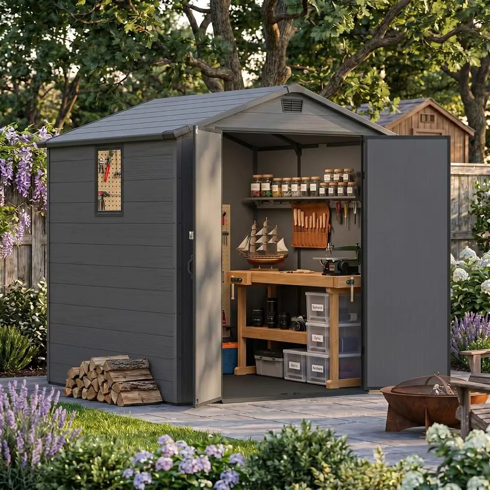 Abri de jardin en plastique 6x - Garden Tools avis et prix