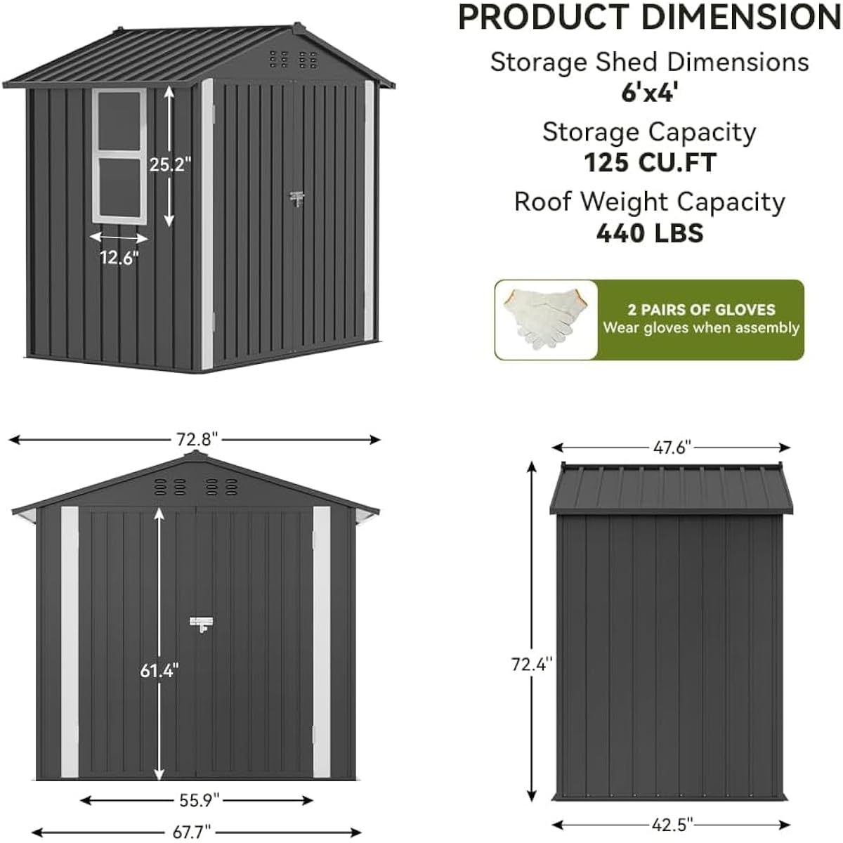 Abri en acier galvanisé résist - Garden Tools avis et prix