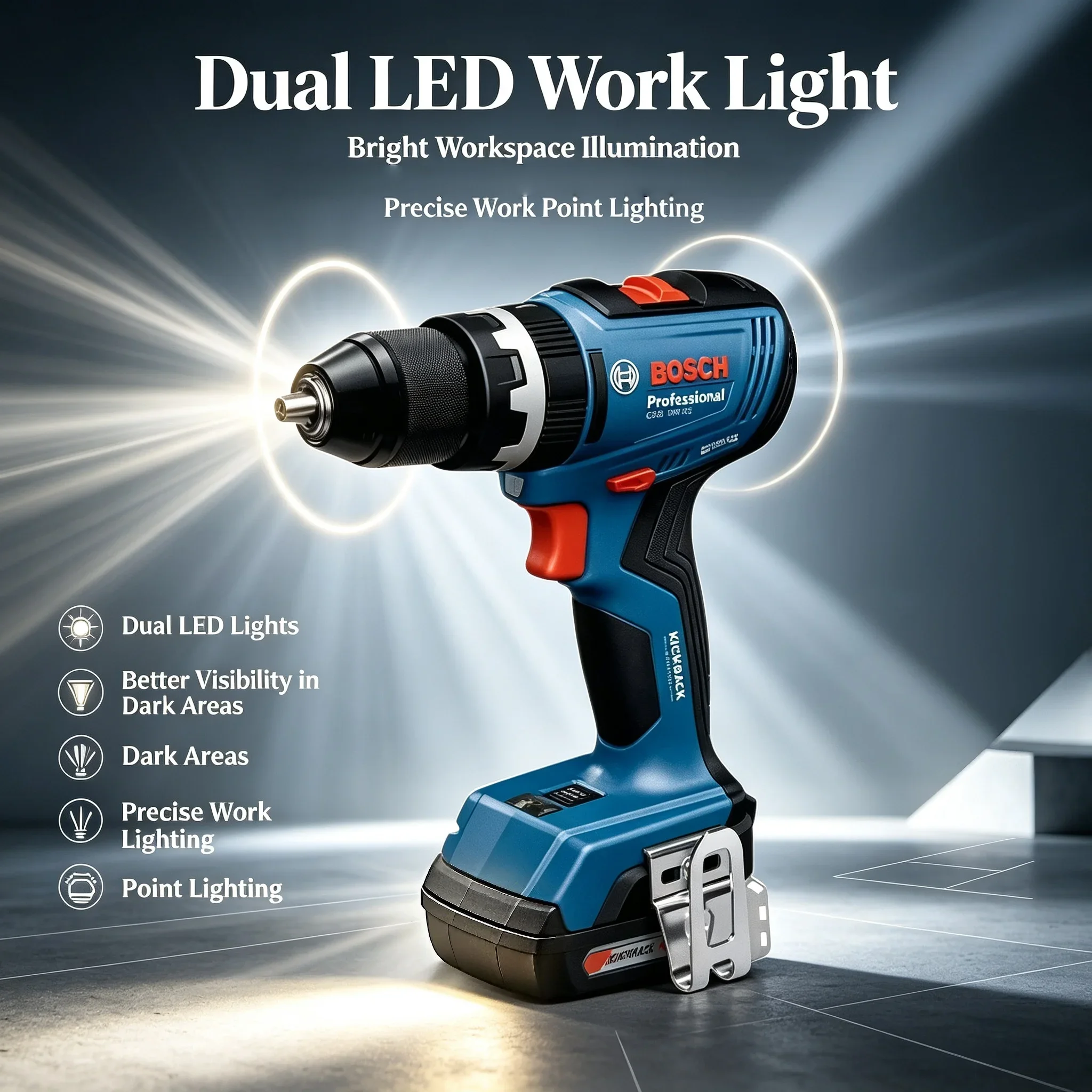 Perceuse-visseuse sans fil san - Brushless Cordless Electric Drill 18V avis et prix