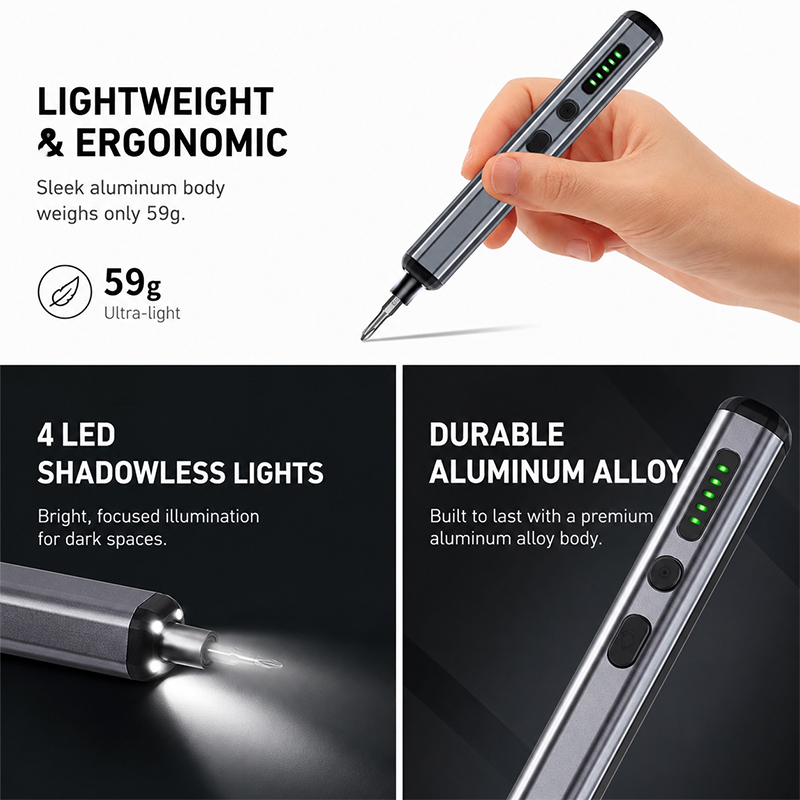 Kit de tournevis électrique de - Electric Screwdriver Rechargeable Usb avis et prix