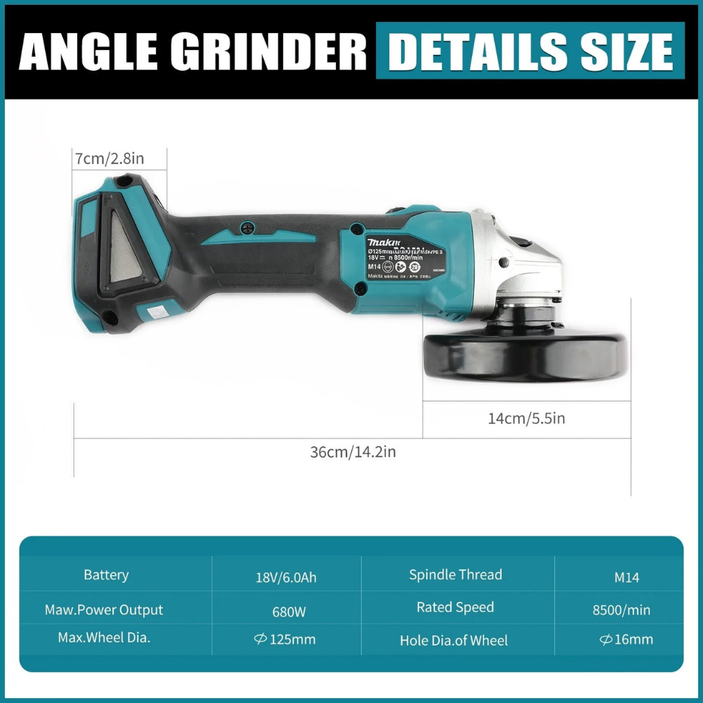 Meuleuse d'angle électrique sa - Brushless Angle Grinder Battery Powered avis et prix