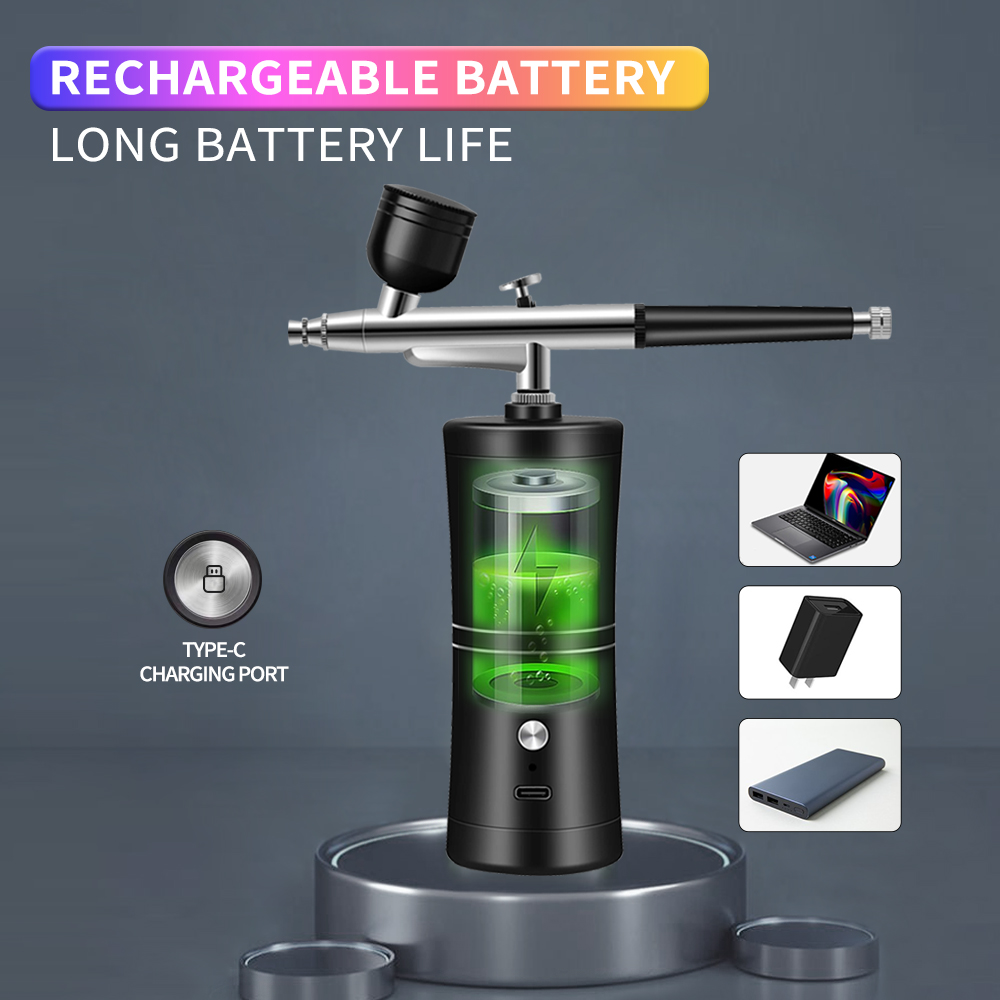 Aérographe sans fil Portable e - Airbrush Kit With Mini Compressor avis et prix