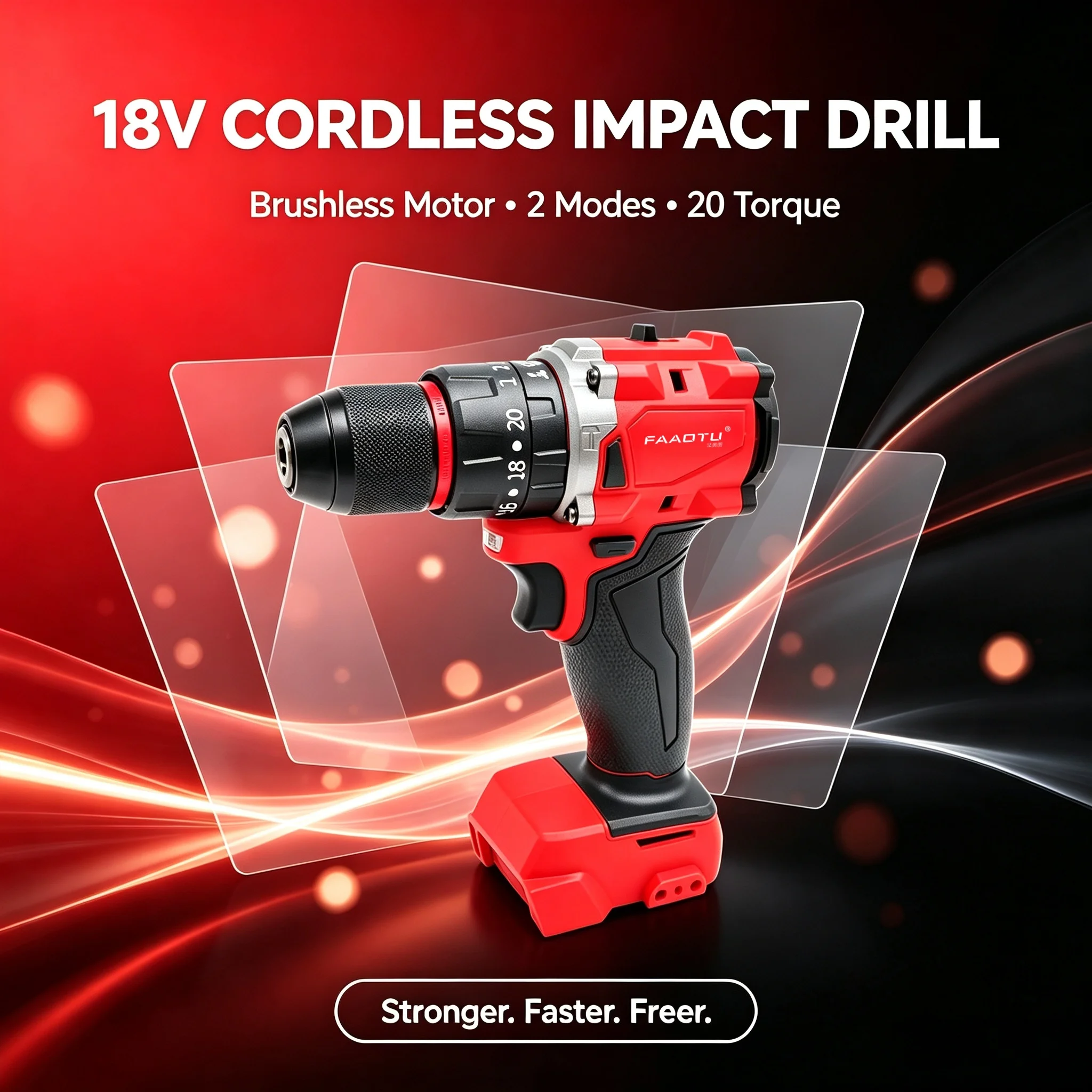 Perceuse à percussion sans fil - Brushless Cordless Electric Drill 18V avis et prix